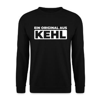 Deutsche Stadt Kehl Badenwürttemberg - Unisex Pullover - Schwarz - Vorne - Alina (178cm) & Michal (187cm)