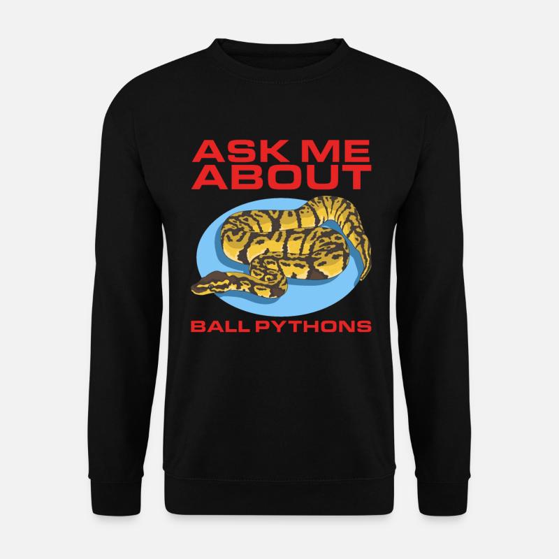 Roi Python Python Serpent Cadeaux - Sweat-shirt Unisexe - noir