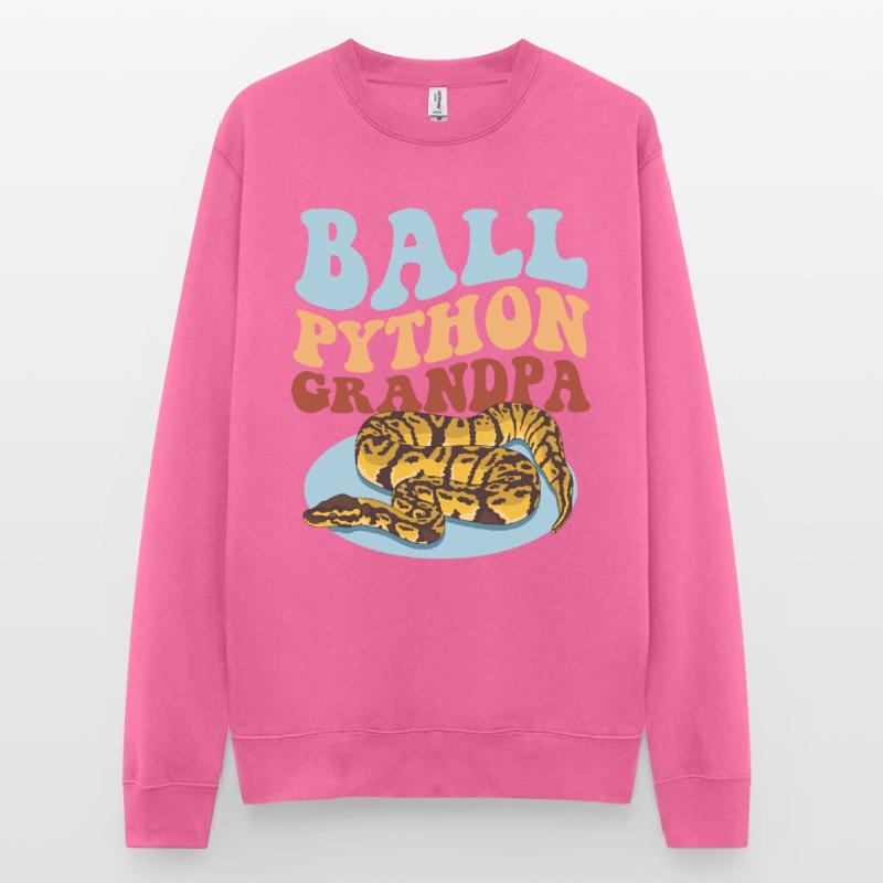 Roi Python Grand-père Python serpent cadeau Sweat-shirt Unisexe
