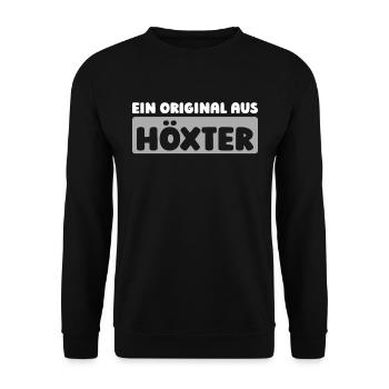 German city of Höxter, North Rhine-Westphalia - Unisex Sweatshirt - black - Front - Alina (178cm) & Michal (187cm)