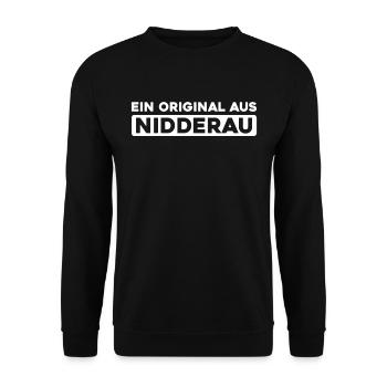 Ville allemande de Nidderau, Hesse - Sweat-shirt Unisexe - noir - Devant - Alina (178cm) & Michal (187cm)