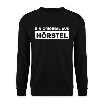 German city Hörstel, North Rhine-Westphalia - Unisex Sweatshirt - black - Front - Alina (178cm) & Michal (187cm)