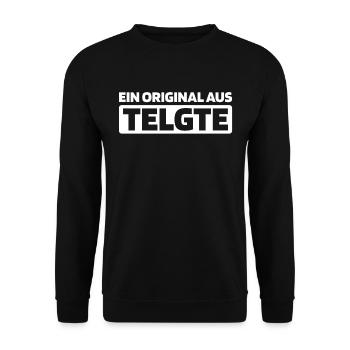 Deutsche Stadt Telgte Nordrheinwestfalen - Unisex Pullover - Schwarz - Vorne - Alina (178cm) & Michal (187cm)