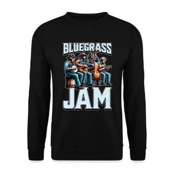Bluegrass Jam Instrument à cordes Folk Music Lover - Sweat-shirt Unisexe - noir - Devant - Alina (178cm) & Michal (187cm)