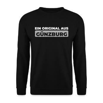 German city of Günzburg, Bavaria - Unisex Sweatshirt - black - Front - Alina (178cm) & Michal (187cm)