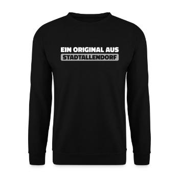 Ville allemande de Stadtallendorf, Hesse - Sweat-shirt Unisexe - noir - Devant - Alina (178cm) & Michal (187cm)