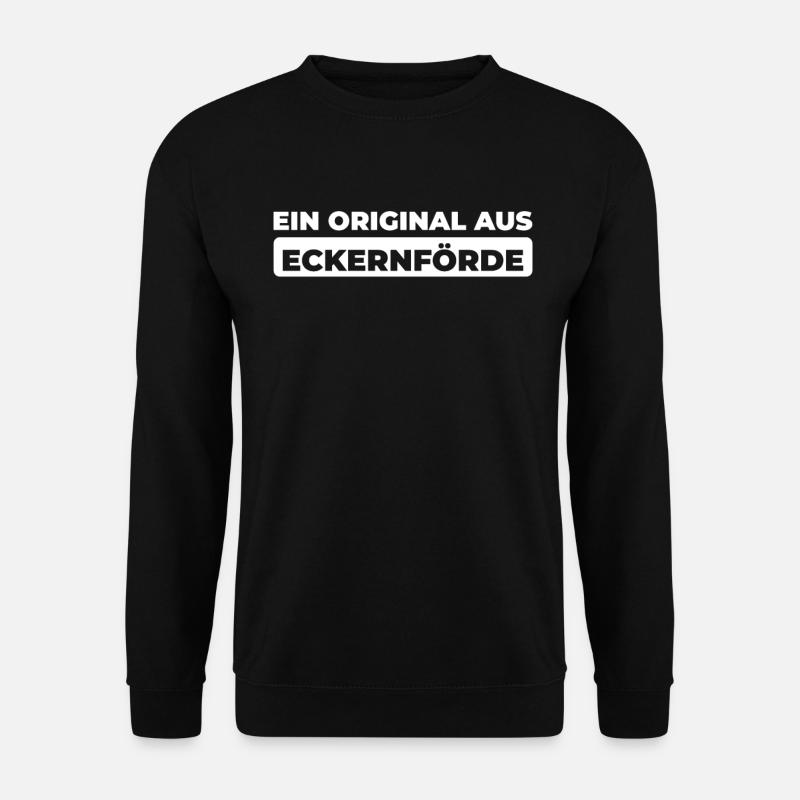 Ville allemande d’Eckernförde Schleswig-Holstein - Sweat-shirt Unisexe - noir