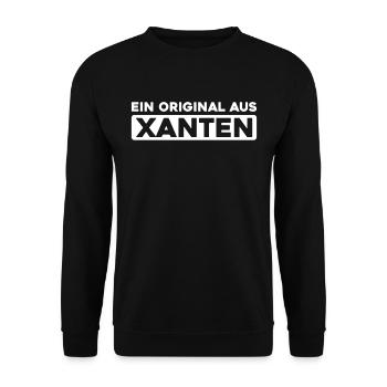 Ville allemande de Xanten Rhénanie-du-Nord-Westphalie - Sweat-shirt Unisexe - noir - Devant - Alina (178cm) & Michal (187cm)