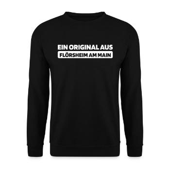 Ville allemande de Flörsheim am Main Hesse - Sweat-shirt Unisexe - noir - Devant - Alina (178cm) & Michal (187cm)