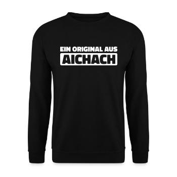 Ville allemande d’Aichach, Bavière - Sweat-shirt Unisexe - noir - Devant - Alina (178cm) & Michal (187cm)