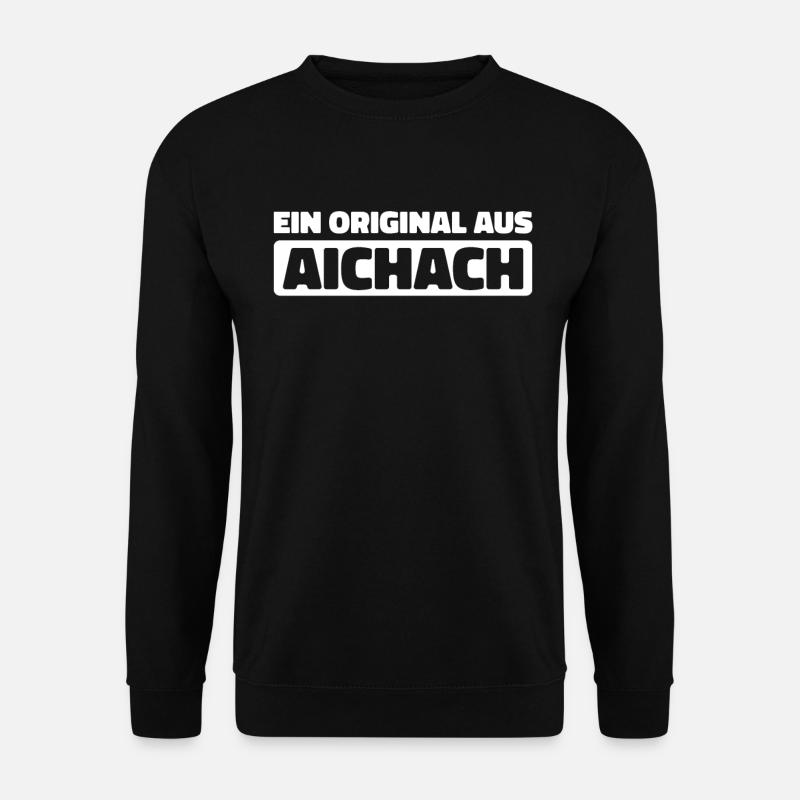 Deutsche Stadt Aichach Bayern - Unisex Pullover - Schwarz