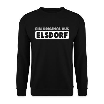 German city of Elsdorf, North Rhine-Westphalia - Unisex Sweatshirt - black - Front - Alina (178cm) & Michal (187cm)
