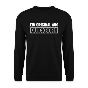 Ville allemande de Schnellgeboren Schleswigholstein - Sweat-shirt Unisexe - noir - Devant - Alina (178cm) & Michal (187cm)