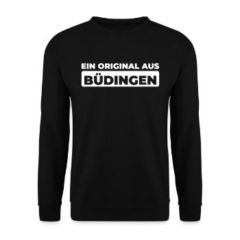 Ville allemande de Büdingen, Hesse - Sweat-shirt Unisexe - noir - Devant - Alina (178cm) & Michal (187cm)