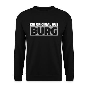 Ville allemande de Sachsenanhalt Château - Sweat-shirt Unisexe - noir - Devant - Alina (178cm) & Michal (187cm)