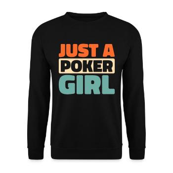Poker juste une fille de poker - Sweat-shirt Unisexe - noir - Devant - Alina (178cm) & Michal (187cm)