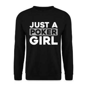Poker juste une fille de poker - Sweat-shirt Unisexe - noir - Devant - Alina (178cm) & Michal (187cm)