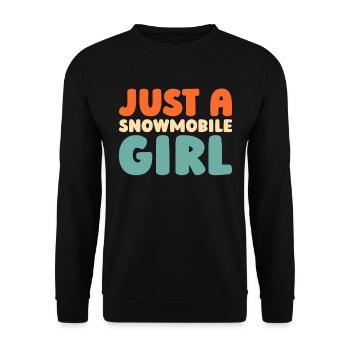 Snowmobile Snowmobile - Unisex Sweatshirt - black - Front - Alina (178cm) & Michal (187cm)
