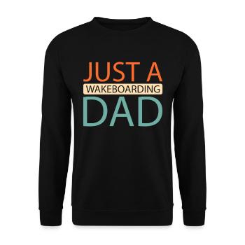 Wakeboard Wakeboarder Juste un papa wakeboard - Sweat-shirt Unisexe - noir - Devant - Alina (178cm) & Michal (187cm)