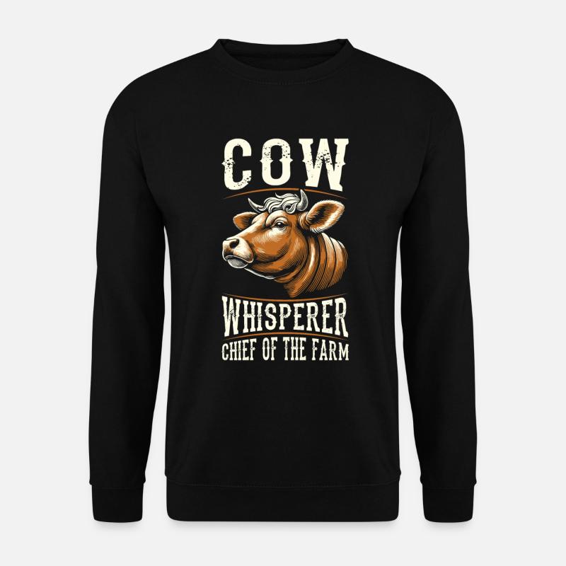 Kuhbauer Milchbauer Chef Der Farm - Unisex Pullover - Schwarz