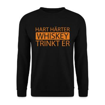 Whisky Whiskey - Unisex Sweatshirt - black - Front - Alina (178cm) & Michal (187cm)