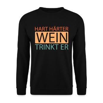 Wine Winemaker - Unisex Sweatshirt - black - Front - Alina (178cm) & Michal (187cm)
