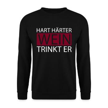 Wine Winemaker - Unisex Sweatshirt - black - Front - Alina (178cm) & Michal (187cm)