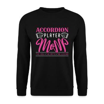 Accordéoniste Maman L’idole La mélomane - Sweat-shirt Unisexe - noir - Devant - Alina (178cm) & Michal (187cm)