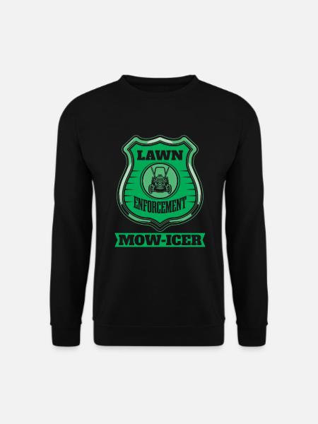 Lawn mower mowing - Unisex Sweatshirt - black