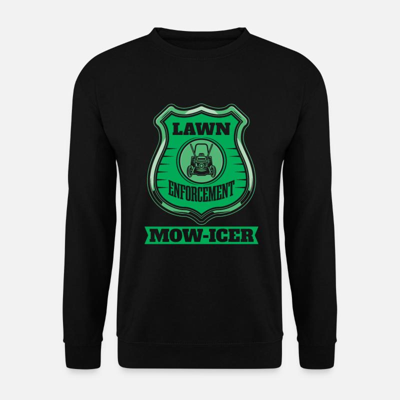 Lawn mower mowing - Unisex Sweatshirt - black