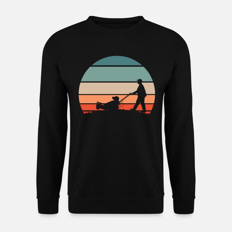 Rasenmäher Mähen - Unisex Pullover - Schwarz