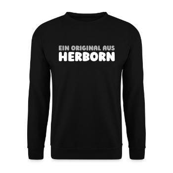 Ville allemande de Herborn, Hesse - Sweat-shirt Unisexe - noir - Devant - Alina (178cm) & Michal (187cm)