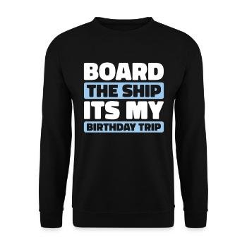 Kreuzfahrt - Unisex Pullover - Schwarz - Vorne - Alina (178cm) & Michal (187cm)