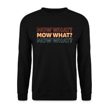 Rasenmäher Mähen - Unisex Pullover - Schwarz - Vorne - Alina (178cm) & Michal (187cm)