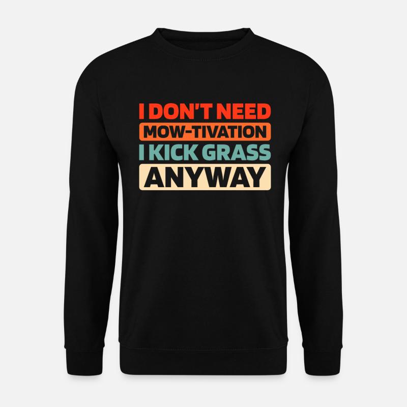 Lawn mower mowing - Unisex Sweatshirt - black