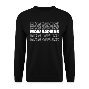 Rasenmäher Mähen - Unisex Pullover - Schwarz - Vorne - Alina (178cm) & Michal (187cm)