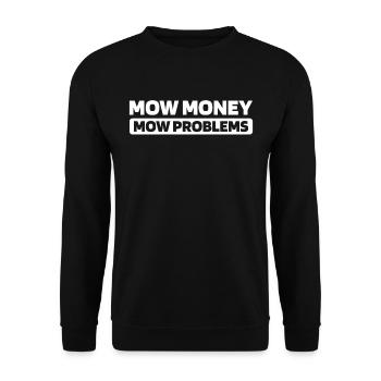 Rasenmäher Mähen - Unisex Pullover - Schwarz - Vorne - Alina (178cm) & Michal (187cm)