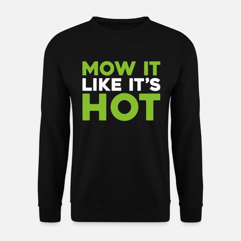 Lawn mower mowing - Unisex Sweatshirt - black