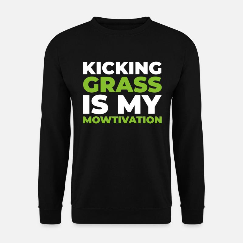 Lawn mower mowing - Unisex Sweatshirt - black