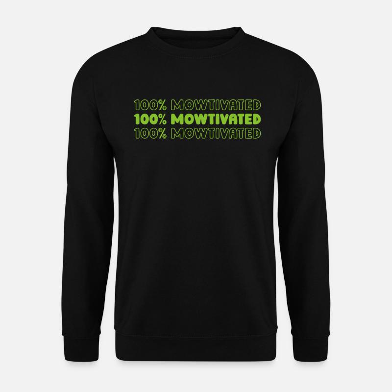 Lawn mower mowing - Unisex Sweatshirt - black