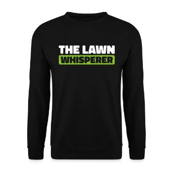 Rasenmäher Mähen - Unisex Pullover - Schwarz - Vorne - Alina (178cm) & Michal (187cm)