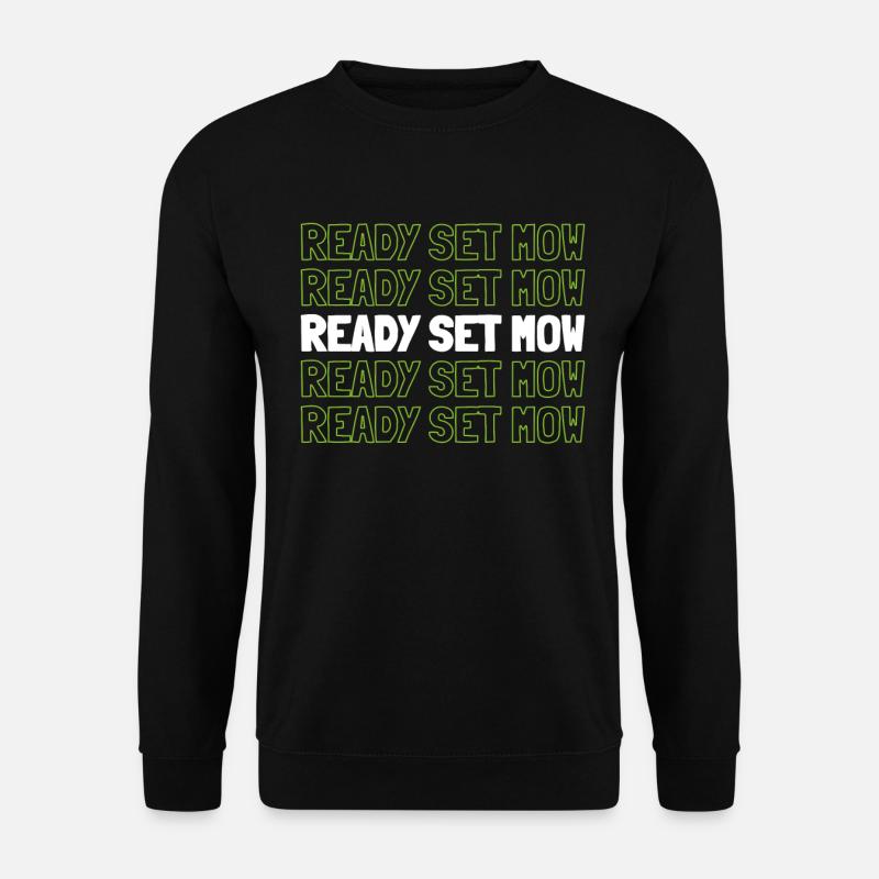 Rasenmäher Mähen - Unisex Pullover - Schwarz
