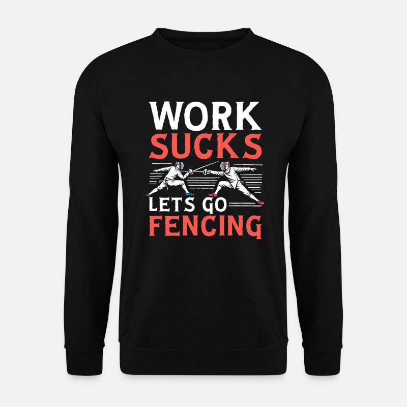 Fechten Fechter - Unisex Pullover - Schwarz