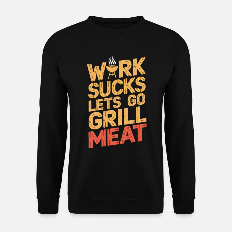Bbq Grillen - Unisex Pullover - Schwarz