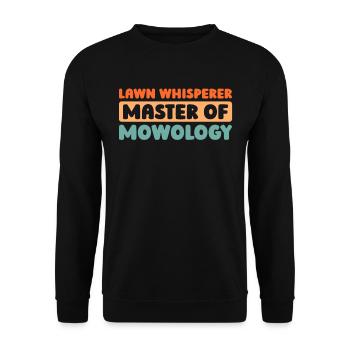 Rasenmäher Mähen - Unisex Pullover - Schwarz - Vorne - Alina (178cm) & Michal (187cm)