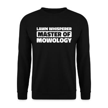 Rasenmäher Mähen - Unisex Pullover - Schwarz - Vorne - Alina (178cm) & Michal (187cm)