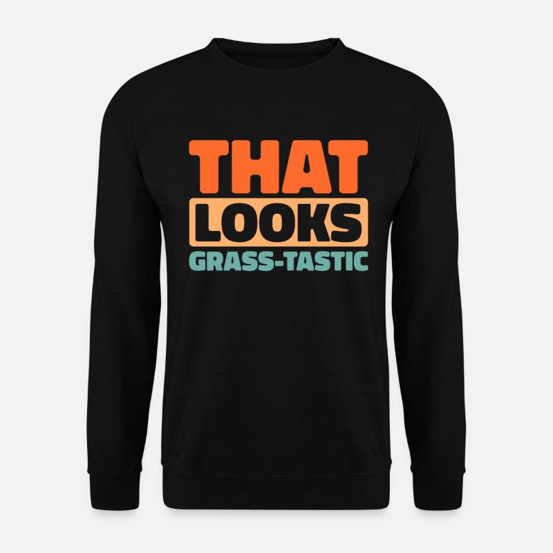 Lawn mower mowing - Unisex Sweatshirt - black