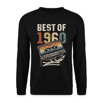 Le meilleur de la cassette d’anniversaire des années 1960 - Sweat-shirt Unisexe - noir - Devant - Alina (178cm) & Michal (187cm)