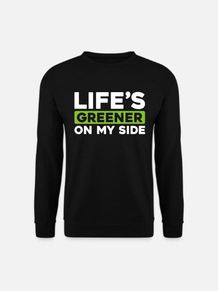 Lawn mower mowing - Unisex Sweatshirt - black