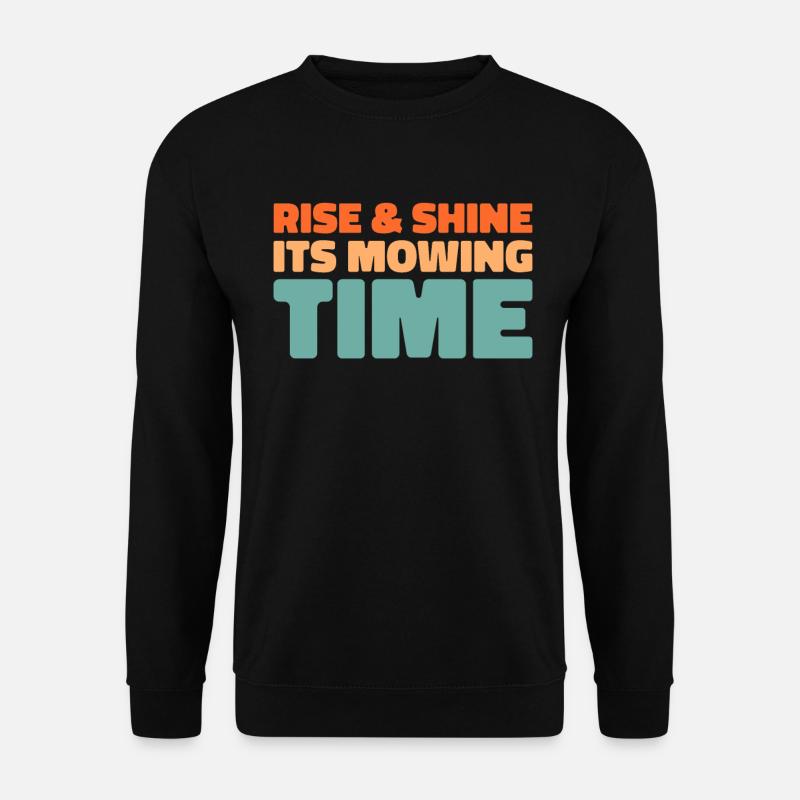 Lawn mower mowing - Unisex Sweatshirt - black